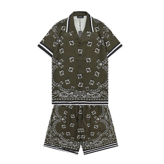 CASA-AMIRI 2023 New Shirt Shorts Set