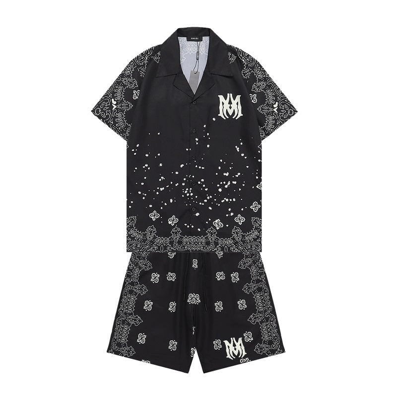 CASA-AMIRI 2023 New Shirt Shorts Set