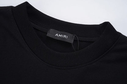 CASA-AMIRI 2024 New High Quality Cotton Flower Logo T-Shirt