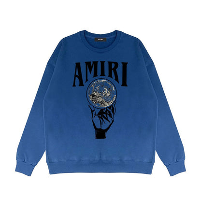 CASA-AMIRI 2024 New Cotton Classic Crewneck Sweatshirt Y074