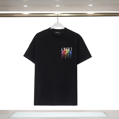 CASA-AMIRI 2024 New High Quality Cotton Flower Logo T-Shirt