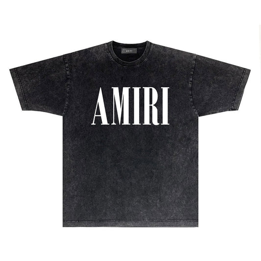 CASA-AMIRI 2024 New High Quality Cotton Flower Logo T-Shirt D078