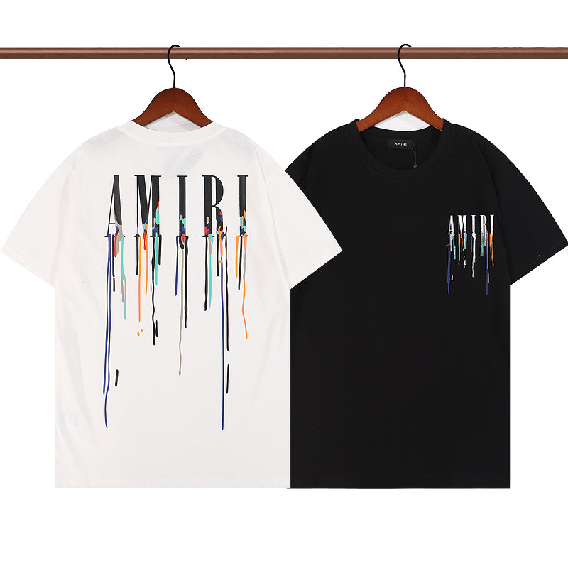 CASA-AMIRI 2024 New High Quality Cotton Flower Logo T-Shirt