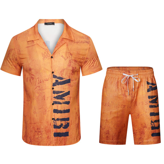 CASA-AMIRI 2023 New Shirt Shorts Set