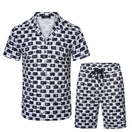 CASA-AMIRI 2023 New Shirt Shorts Set