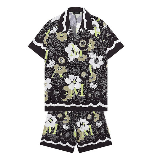 CASA-AMIRI 2023 New Shirt Shorts Set