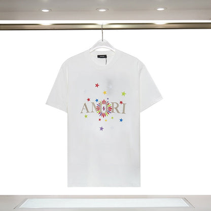 CASA-AMIRI 2024 New High Quality Cotton Flower Logo T-Shirt