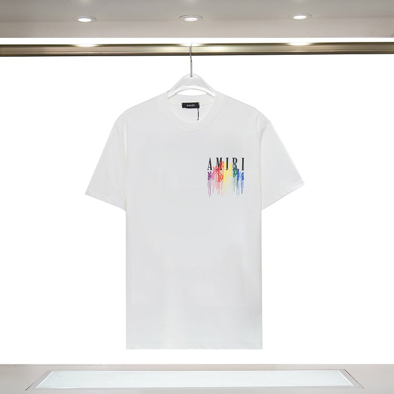 CASA-AMIRI 2024 New High Quality Cotton Flower Logo T-Shirt