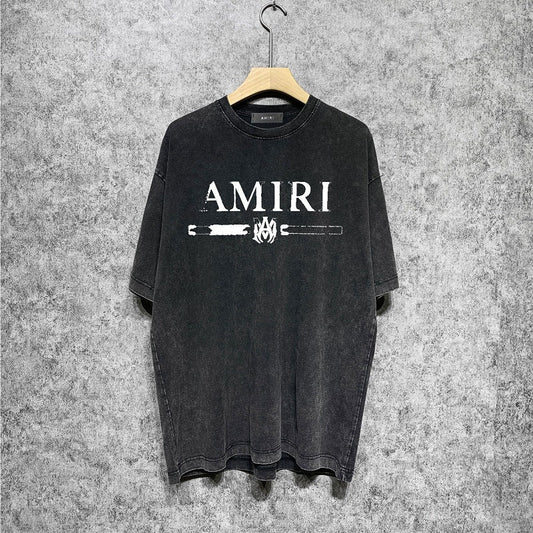 CASA-AMIRI 2023 New High Quality Cotton Flower Logo T-Shirt D081