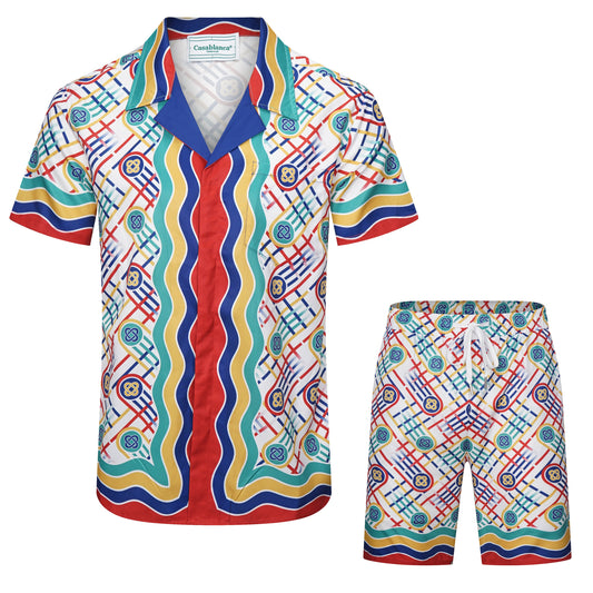 CASABLANCA 2023 New Shirt Shorts Set