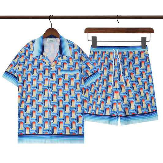 CASABLANCA 2023 New Shirt Shorts Set