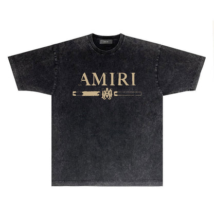 CASA-AMIRI 2023 New High Quality Cotton Flower Logo T-Shirt D081