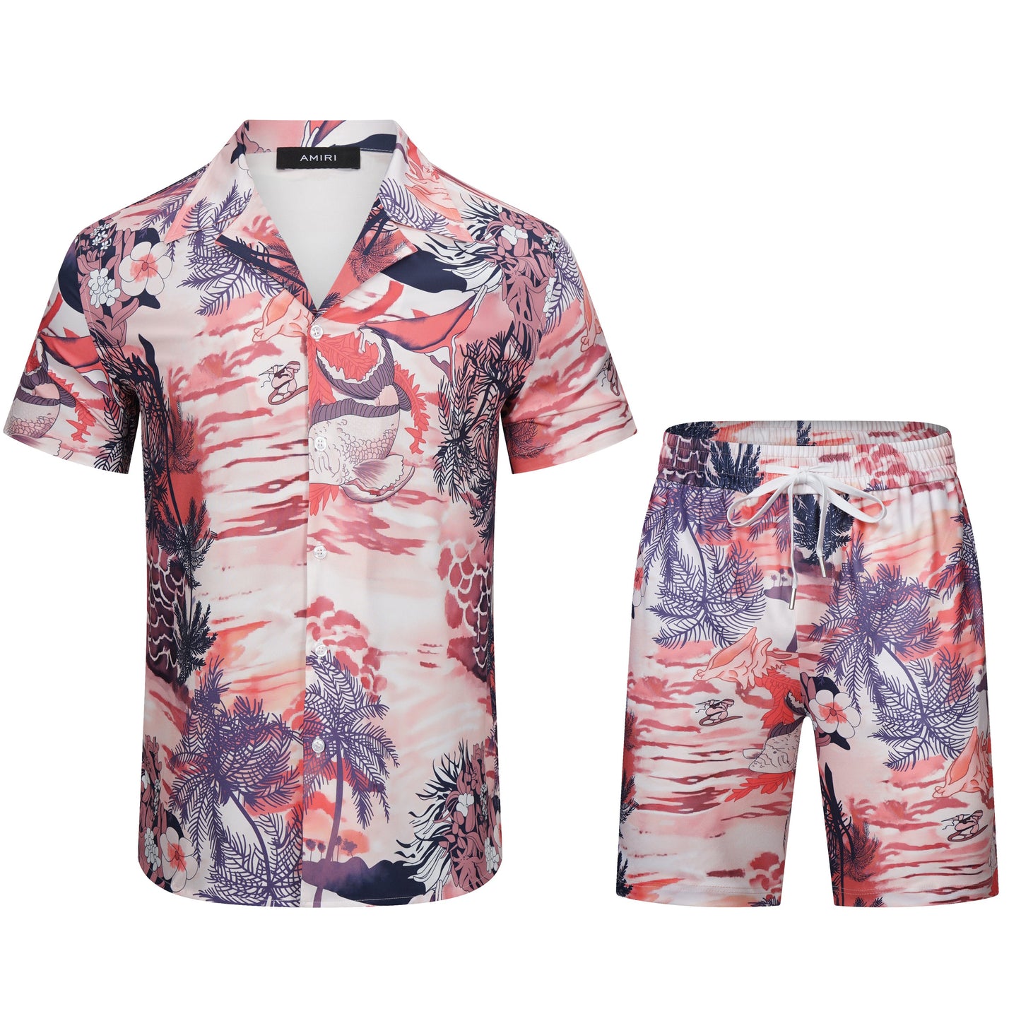 CASA-AMIRI 2023 New Shirt Shorts Set