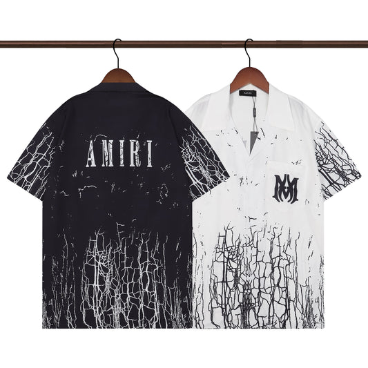 CASA-AMIRI 2024 New High Quality Cotton Flower Logo T-Shirt