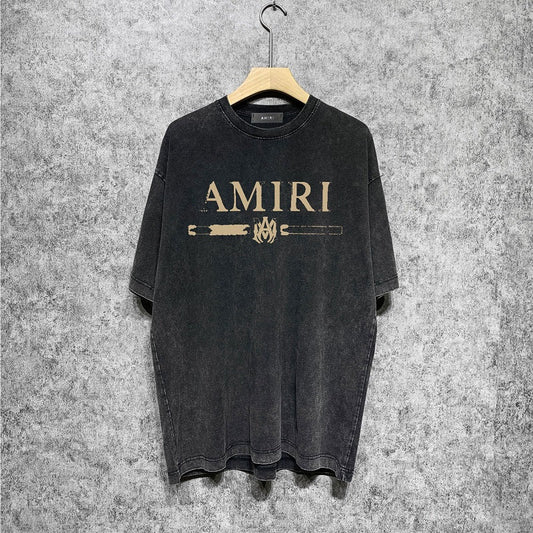 CASA-AMIRI 2023 New High Quality Cotton Flower Logo T-Shirt D081