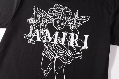 CASA-AMIRI 2024 New High Quality Cotton Flower Logo T-Shirt 2240