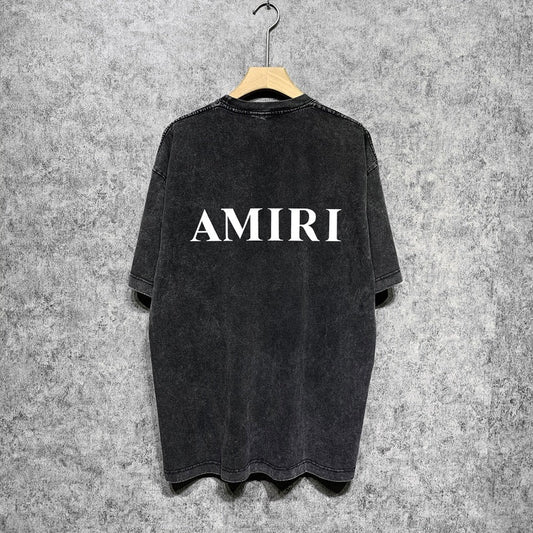 CASA-AMIRI 2024 New High Quality Cotton Flower Logo T-Shirt D070