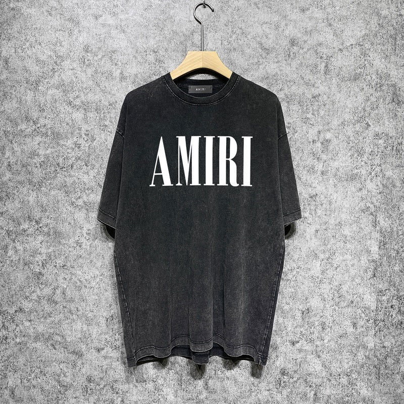 CASA-AMIRI 2024 New High Quality Cotton Flower Logo T-Shirt D078