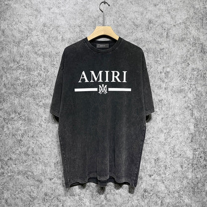 CASA-AMIRI 2024 New High Quality Cotton Flower Logo T-Shirt D002