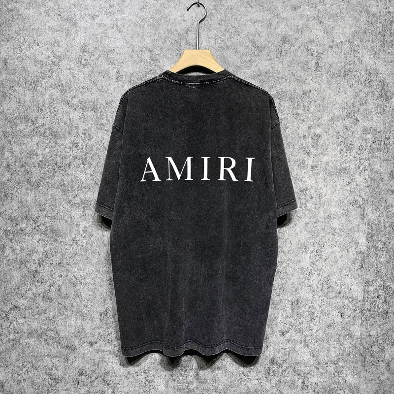 CASA-AMIRI 2024 New High Quality Cotton Flower Logo T-Shirt D003